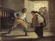 Francisco Goya El Maragato Points a gun USA oil painting artist